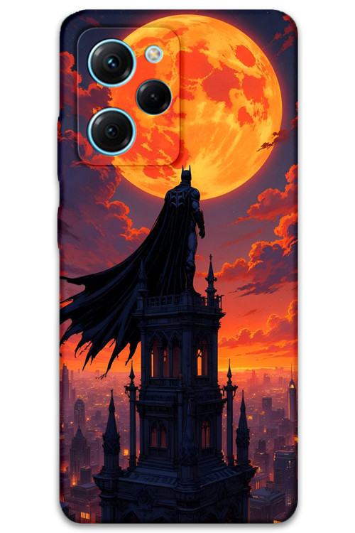 Poco X5 Pro Uyumlu Batman Desenli Telefon Kılıfı + Ekran Koruyucu - 5829