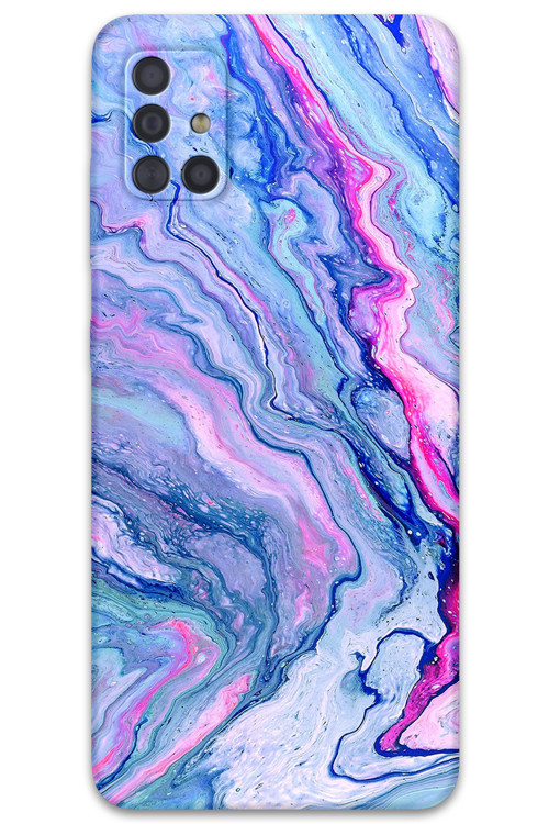 Galaxy M31S Uyumlu Mermer Desenli Telefon Kılıfı + Ekran Koruyucu - 5816