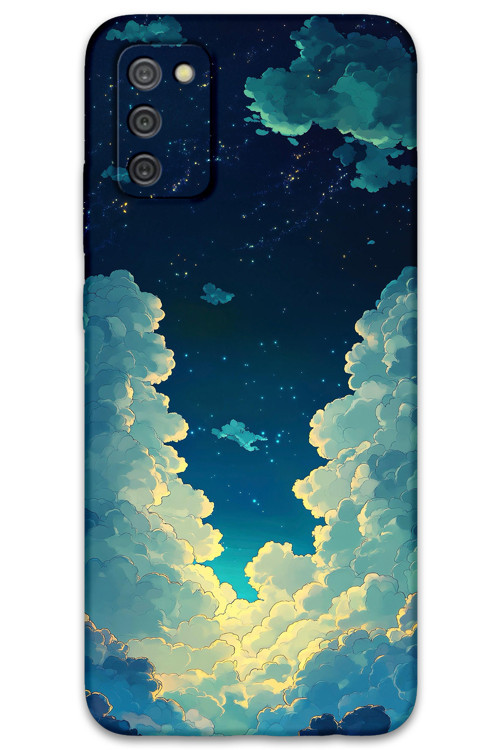 Galaxy A02S Uyumlu Uzay Desenli Telefon Kılıfı + Ekran Koruyucu - 5868
