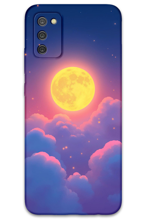 Galaxy A02S Uyumlu Uzay Desenli Telefon Kılıfı + Ekran Koruyucu - 5869