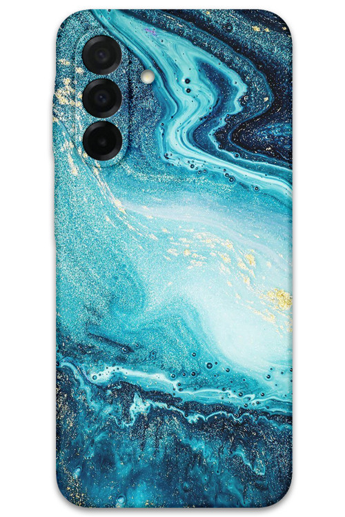 Galaxy A36 Uyumlu Mermer Desenli Telefon Kılıfı + Ekran Koruyucu - 5818