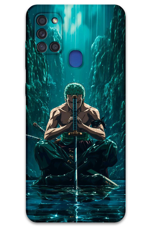Galaxy A21S Uyumlu Anime Desenli Telefon Kılıfı + Ekran Koruyucu - 5757