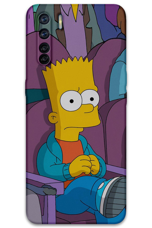 Oppo A91 Uyumlu Çizgi Film Desenli Telefon Kılıfı + Ekran Koruyucu - 5821