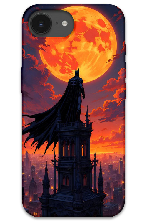 İphone 16E Uyumlu Batman Desenli Telefon Kılıfı + Ekran Koruyucu - 5829