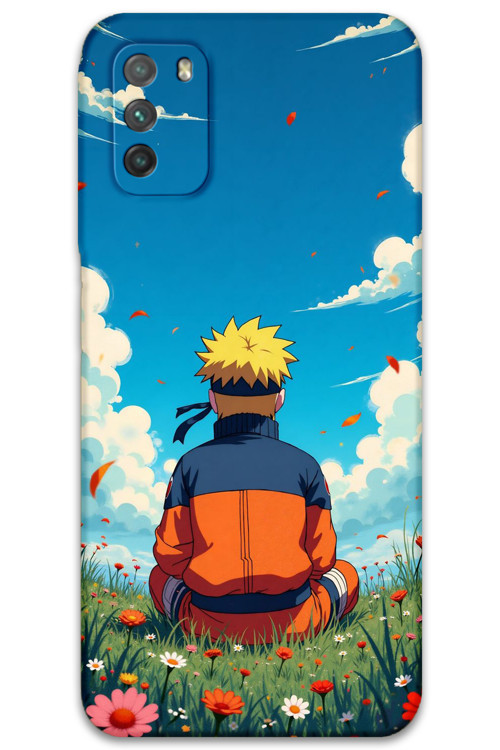 Xiaomi Redmi 9T Uyumlu Anime Desenli Telefon Kılıfı + Ekran Koruyucu - 5747