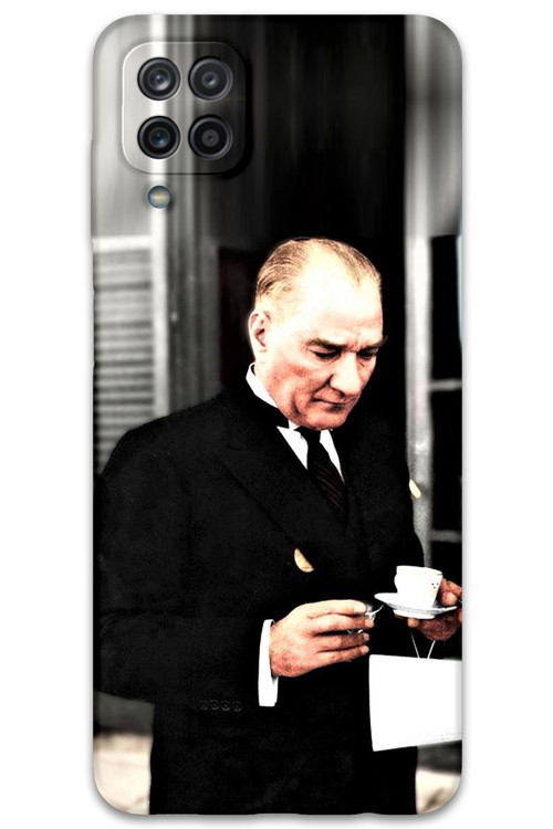 Galaxy M33 Uyumlu Atatürk Desenli Telefon Kılıfı + Ekran Koruyucu - 5850