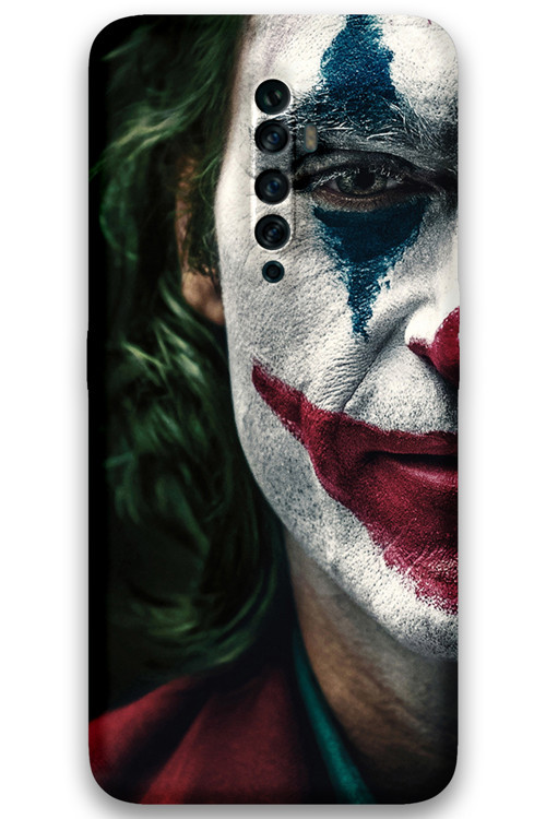 Oppo Reno 2Z Uyumlu Joker Desenli Telefon Kılıfı + Ekran Koruyucu - 5827