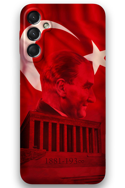 Galaxy A54 Uyumlu Atatürk Desenli Telefon Kılıfı + Ekran Koruyucu - 5848