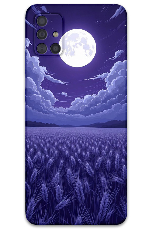 Galaxy M31S Uyumlu Çiçek Desenli Telefon Kılıfı + Ekran Koruyucu - 5797