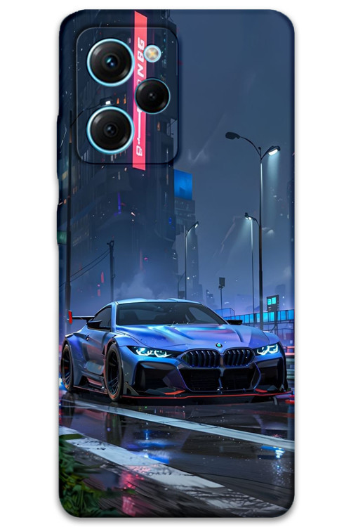 Poco X5 Pro Uyumlu Araba Desenli Telefon Kılıfı + Ekran Koruyucu - 5767
