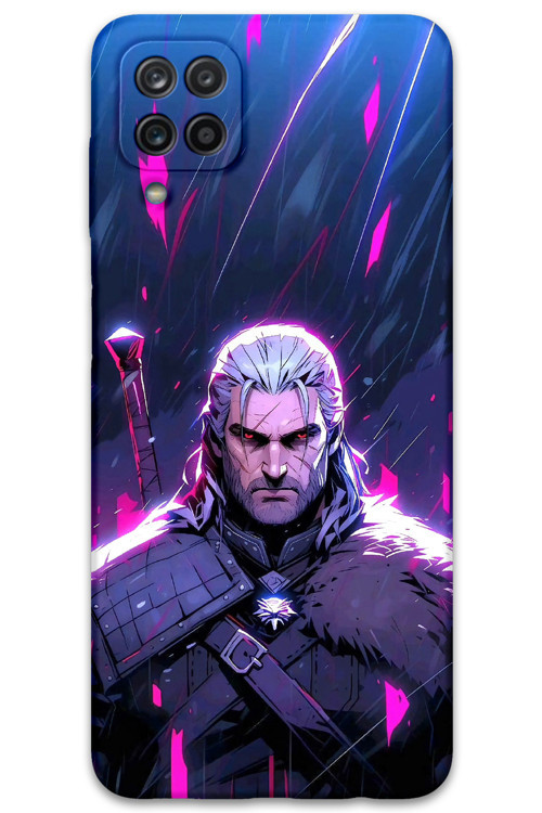 Galaxy A22 Uyumlu Geralt Desenli Telefon Kılıfı + Ekran Koruyucu - 5826