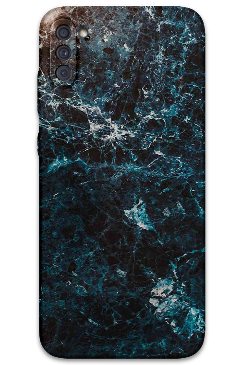 Galaxy A11 Uyumlu Mermer Desenli Telefon Kılıfı + Ekran Koruyucu - 5819