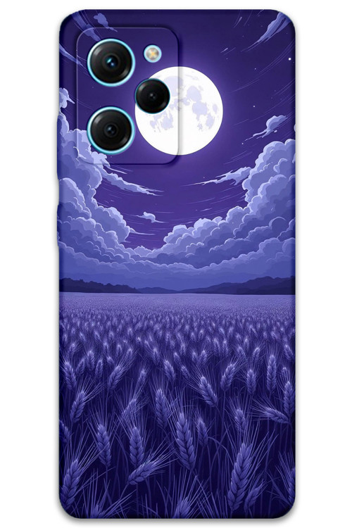 Poco X5 Pro Uyumlu Çiçek Desenli Telefon Kılıfı + Ekran Koruyucu - 5797