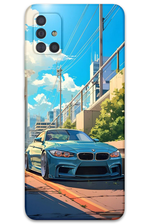 Galaxy A51 Uyumlu Araba Desenli Telefon Kılıfı + Ekran Koruyucu - 5760