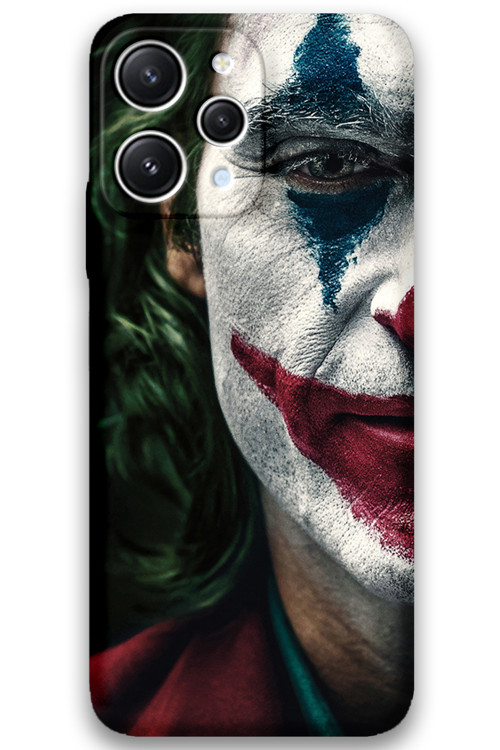 Xiaomi Redmi 12 Uyumlu Joker Desenli Telefon Kılıfı + Ekran Koruyucu - 5827