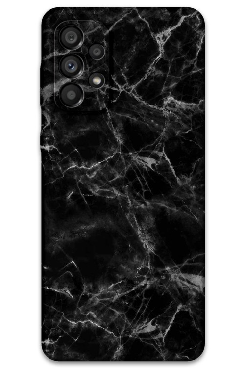 Galaxy A23 Uyumlu Mermer Desenli Telefon Kılıfı + Ekran Koruyucu - 5815