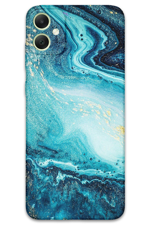 Galaxy A05 Uyumlu Mermer Desenli Telefon Kılıfı + Ekran Koruyucu - 5818