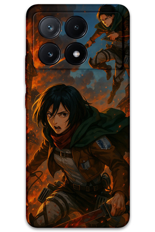 Poco X6 Pro Uyumlu Anime Desenli Telefon Kılıfı + Ekran Koruyucu - 5744