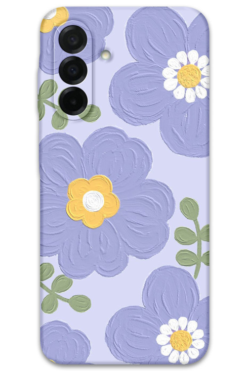 Galaxy A26 Uyumlu Çiçek Desenli Telefon Kılıfı + Ekran Koruyucu - 5799
