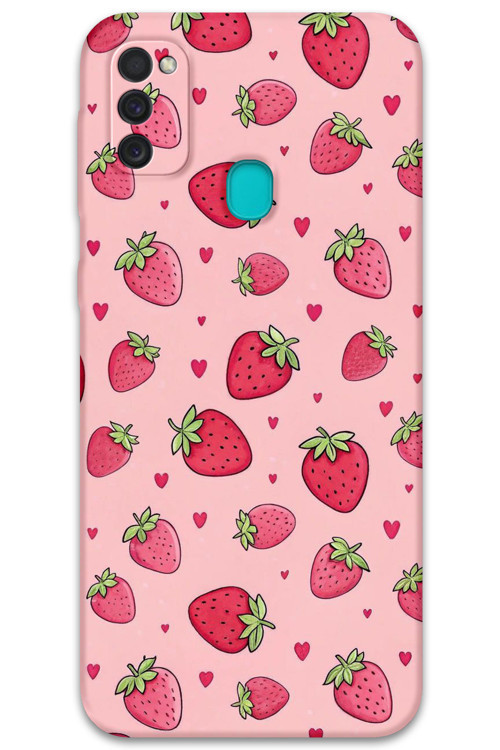 Galaxy M30S Uyumlu Kedi Desenli Telefon Kılıfı + Ekran Koruyucu - 5809