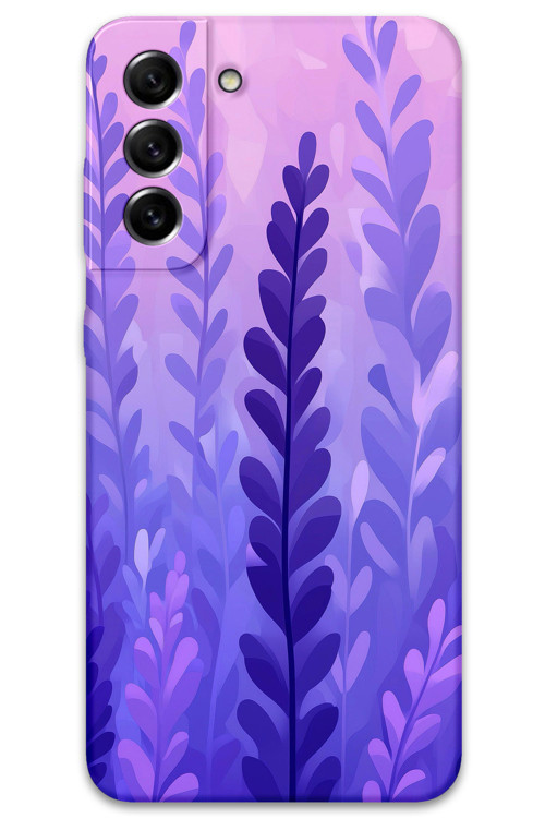 Galaxy S22 Uyumlu Çiçek Desenli Telefon Kılıfı + Ekran Koruyucu - 5798