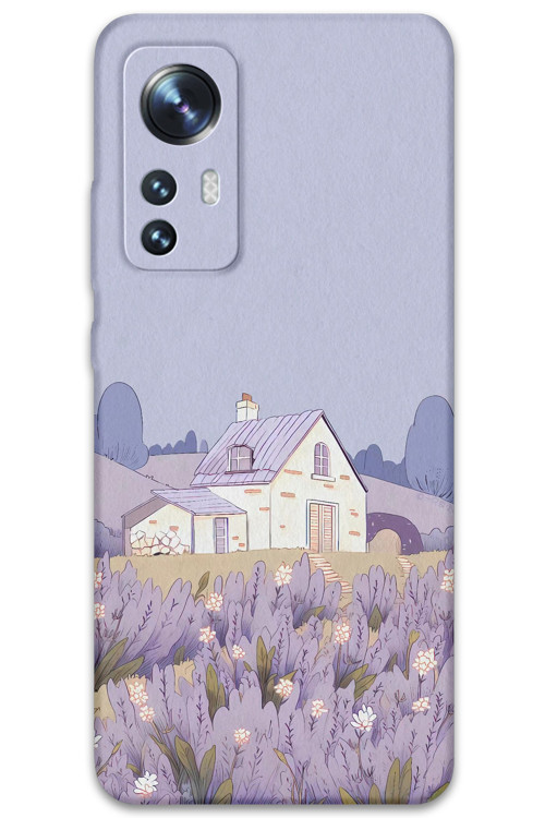 Xiaomi Mi 12 Pro Uyumlu Çiçek Desenli Telefon Kılıfı + Ekran Koruyucu - 5800