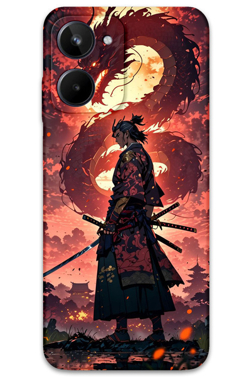 Realme 10 4G Uyumlu Anime Desenli Telefon Kılıfı + Ekran Koruyucu - 5751