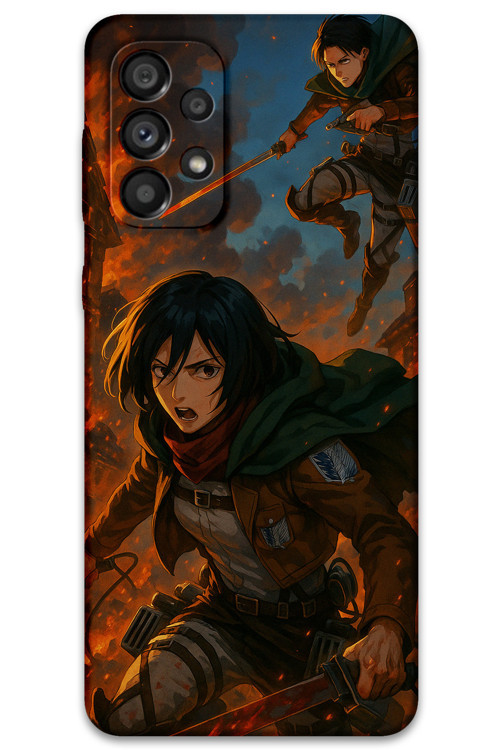 Galaxy A52 Uyumlu Anime Desenli Telefon Kılıfı + Ekran Koruyucu - 5744