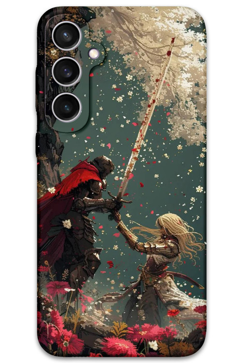 Galaxy S23 Uyumlu Retro Desenli Telefon Kılıfı + Ekran Koruyucu - 5838