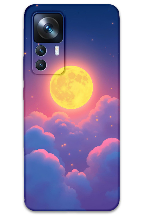 Xiaomi Mi 12T Pro Uyumlu Uzay Desenli Telefon Kılıfı + Ekran Koruyucu - 5869
