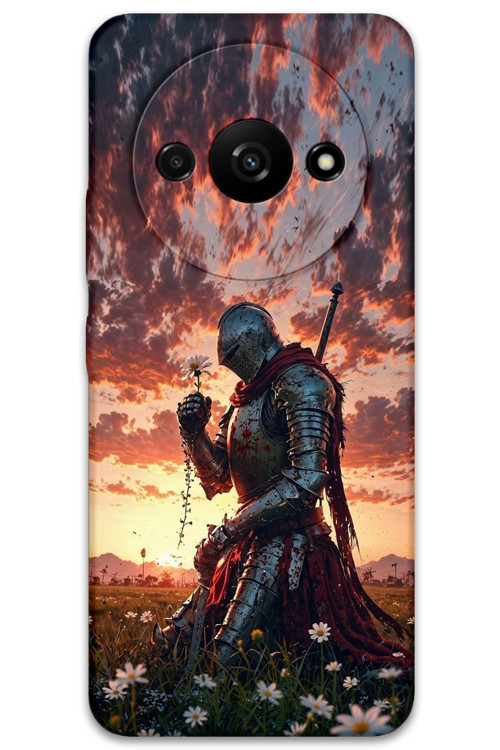 Xiaomi Redmi A3 Uyumlu Retro Desenli Telefon Kılıfı + Ekran Koruyucu - 5842