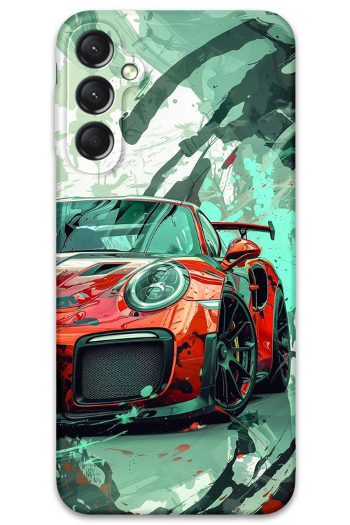 Galaxy A55 Uyumlu Araba Desenli Telefon Kılıfı + Ekran Koruyucu - 5765