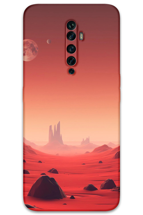 Oppo Reno 2Z Uyumlu Uzay Desenli Telefon Kılıfı + Ekran Koruyucu - 5859