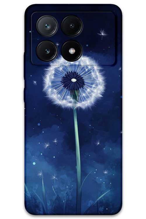 Poco X6 Pro Uyumlu Çiçek Desenli Telefon Kılıfı + Ekran Koruyucu - 5787