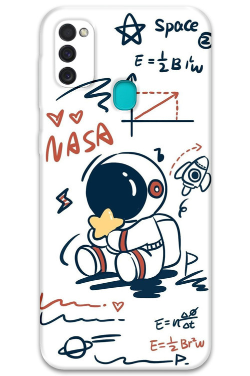 Galaxy M21 Uyumlu Anime Desenli Telefon Kılıfı + Ekran Koruyucu - 5755
