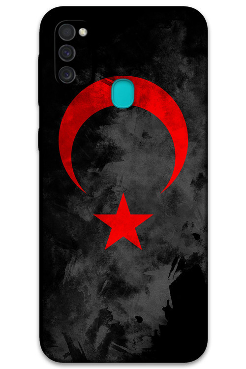 Galaxy M21 Uyumlu Araba Desenli Telefon Kılıfı + Ekran Koruyucu - 5761