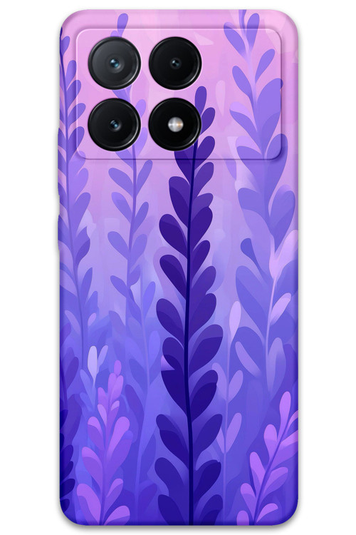 Poco X6 Pro Uyumlu Çiçek Desenli Telefon Kılıfı + Ekran Koruyucu - 5798
