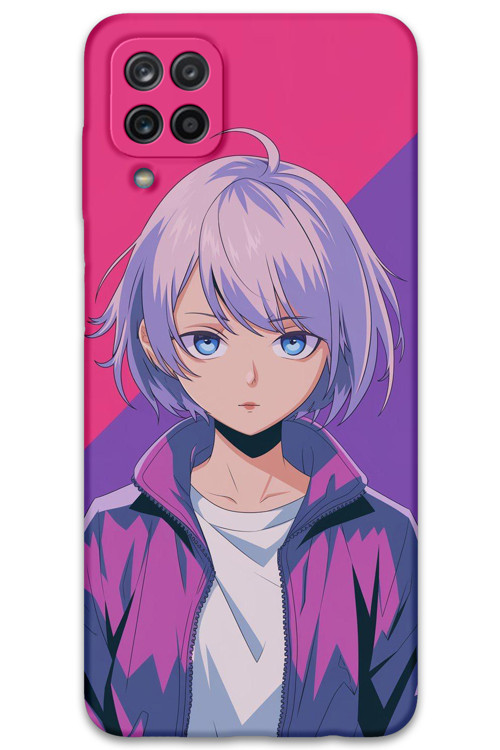 Galaxy M12 Uyumlu Anime Desenli Telefon Kılıfı + Ekran Koruyucu - 5742