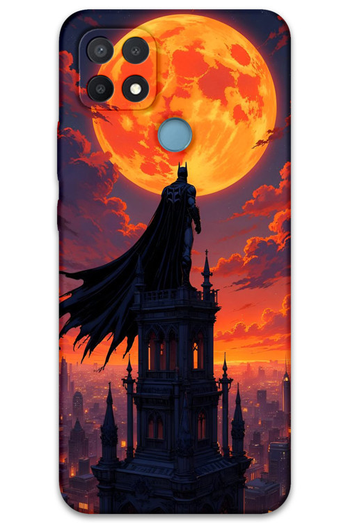 Oppo A15S Uyumlu Batman Desenli Telefon Kılıfı + Ekran Koruyucu - 5829