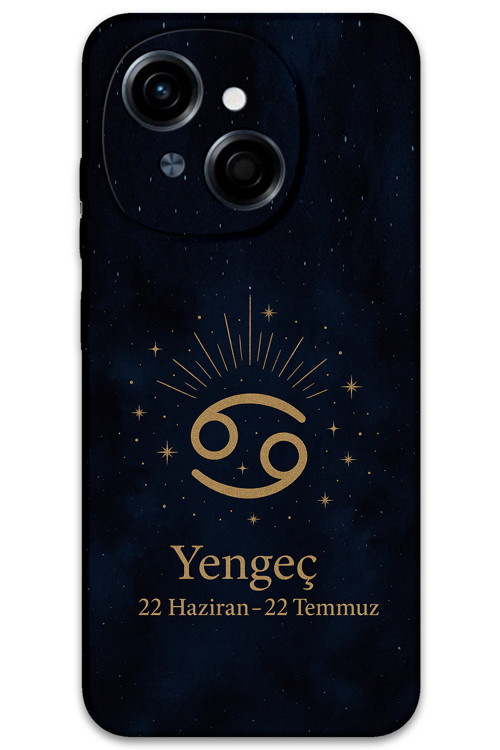 Tecno Spark Go 1 2025 Uyumlu Yengeç Burcu Desenli Telefon Kılıfı + Ekran Koruyucu - 5771