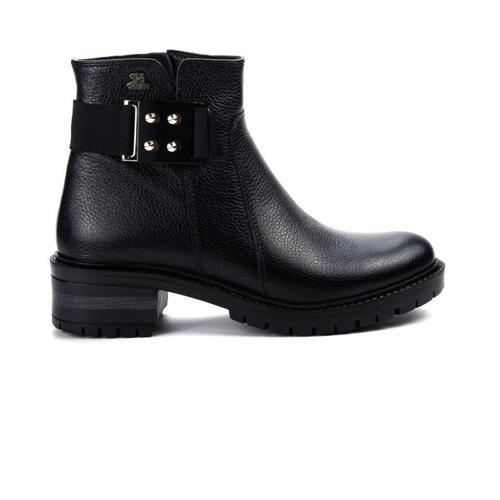 3309-1K KISA TOPUK KAYMAZ GÜNLÜK DERİ KADIN BOT