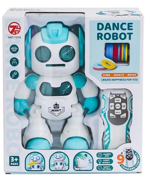 Uzaktan Kumandalı Disk Atan Robot Mavi 60630