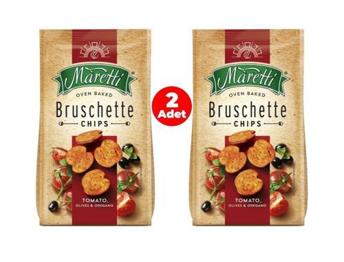 Bruschette Domates, Zeytin ve Kekik Aromalı Kızartılmış Ekmek Cips (2 ADET)