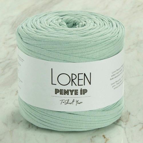 Loren Penye Kumaş El Örgü İpi Açık Yeşil - 76 - 33496