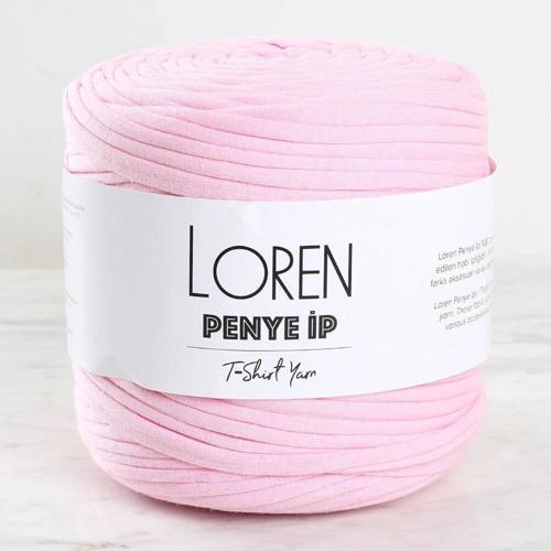 Loren Penye Kumaş El Örgü İpi Toz Pembe - 29 - 33505