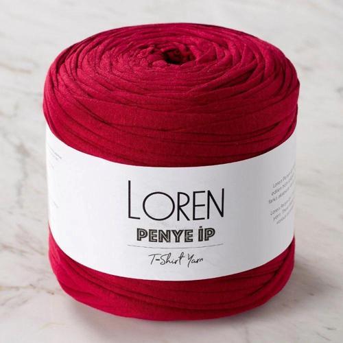 Loren Penye Kumaş El Örgü İpi Bordo - 6 - 34467