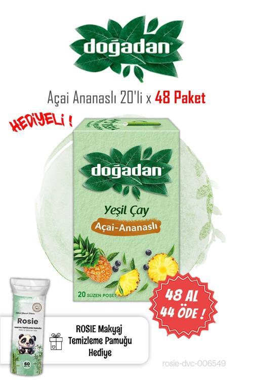 Yeşil Çay Açai Ananaslı 48 AL 44 ÖDE ve Rosie Pamuk