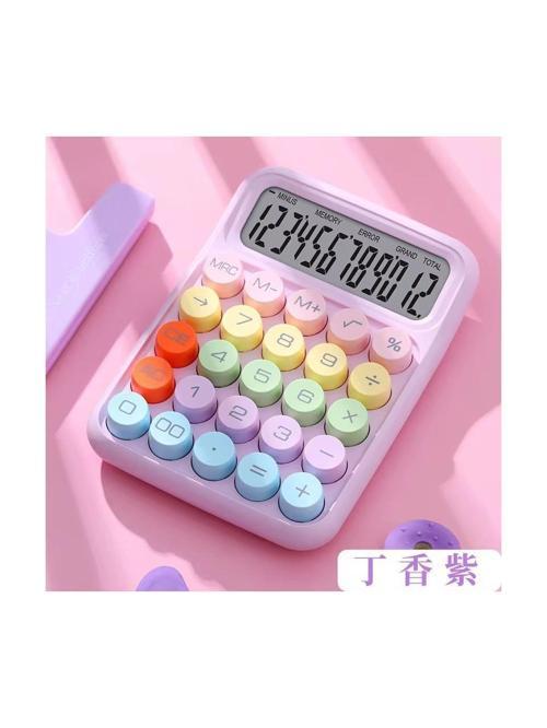 Renkli Yuvarak Tuşlu Şirin Hesap Makinası