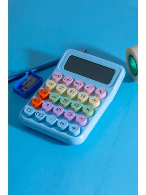 Renkli Yuvarak Tuşlu Şirin Hesap Makinası