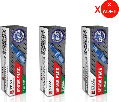 Ital Rezistanslı Kesim Motoru Bujisi 3 Adet Set – Universal Uyumlu